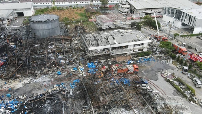  โรงงานหมิงตี้หลังไฟไหม้