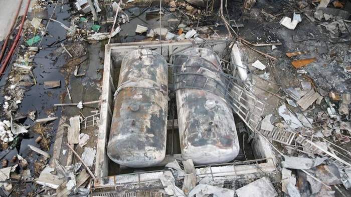  โรงงานหมิงตี้หลังไฟไหม้