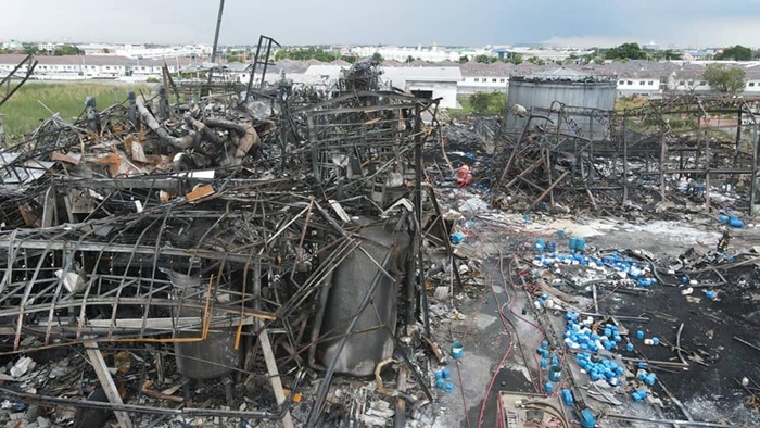  โรงงานหมิงตี้หลังไฟไหม้