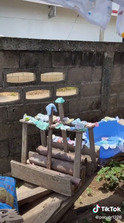 เมื่อใช้ผัวตากผ้า  