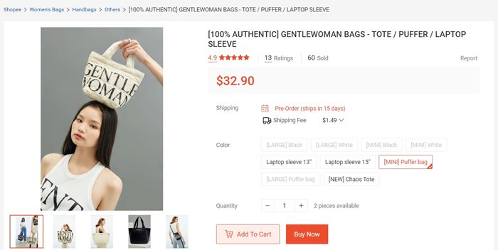 กระเป๋า Gentlewoman 