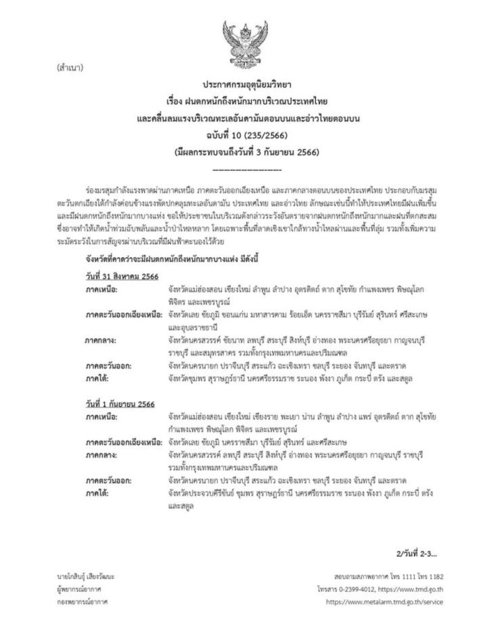  กรมอุตุนิยมวิทยา