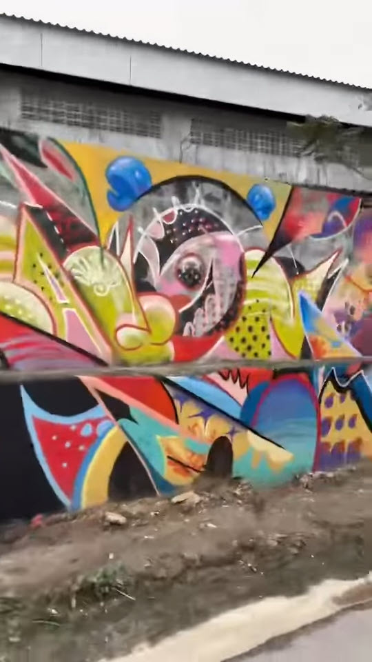 กราฟิตี้กำแพงวัดร่องขุ่น