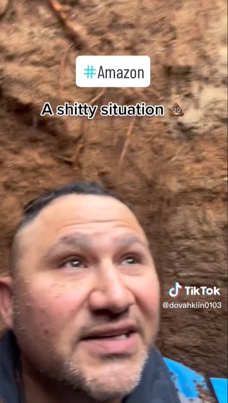 พนักงานส่งของ ตกบ่อเกรอะ