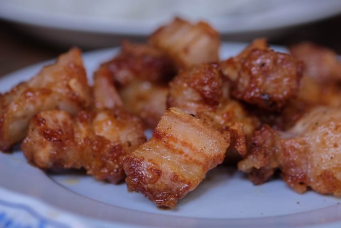 หมูสามชั้นทอด