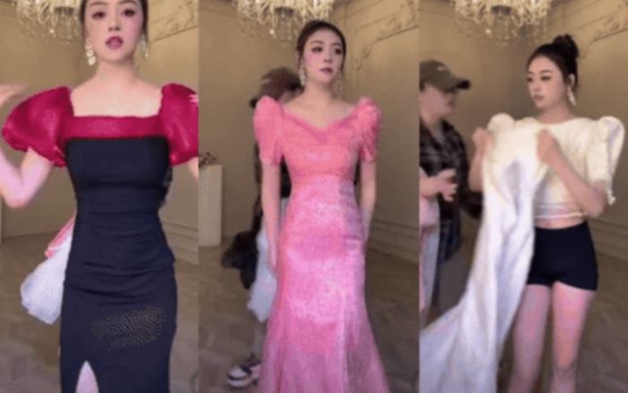  แม่ค้าสาวไลฟ์ขายชุดออนไลน์ 