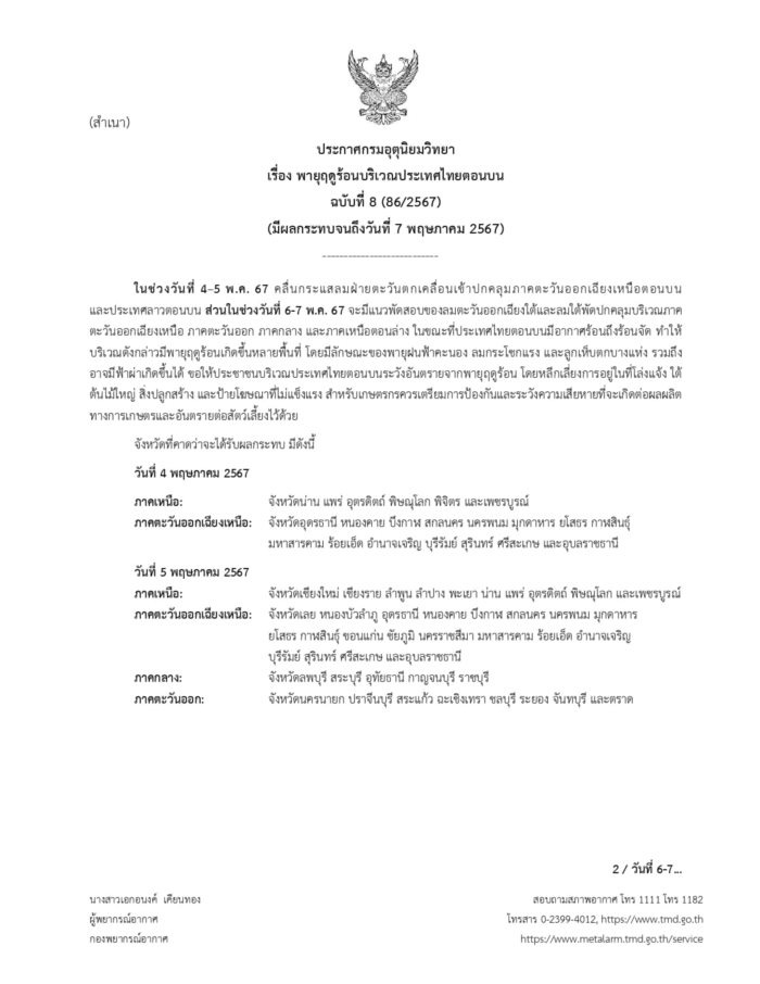  กรมอุตุนิยมวิทยา