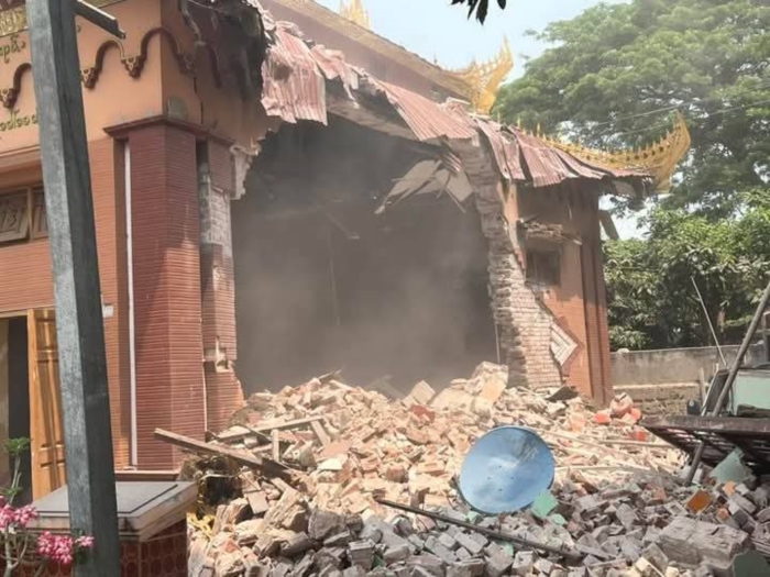 แผ่นดินไหว 8.2 จุดศูนย์กลางเมียนมา