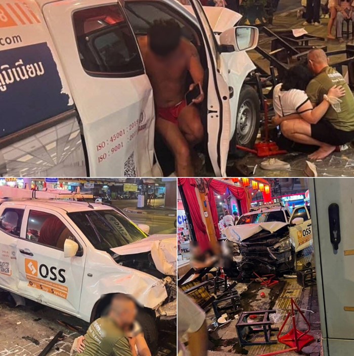  เมาแล้วขับฝ่าไฟแดง พุ่งใส่ร้านนม