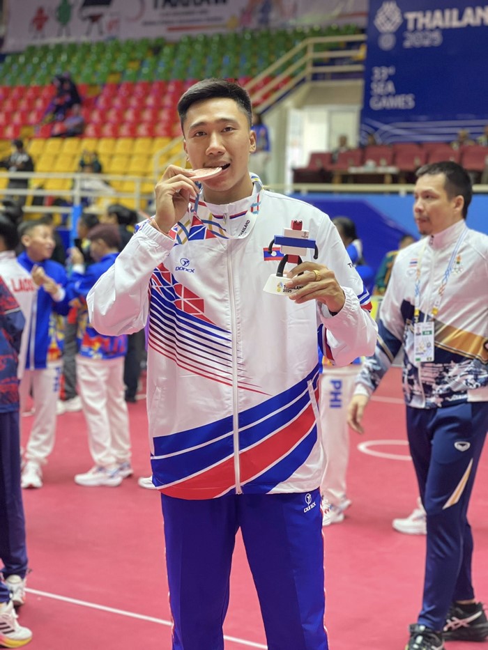 นักกีฬา สปป.ลาว รีวิวกิ๊ฟเซ็ตซีเกมส์ 2025 