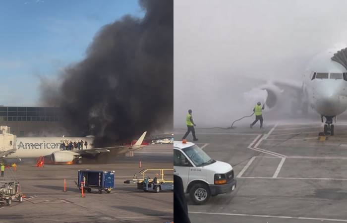 หนีตายไฟไหม้เครื่องบิน 