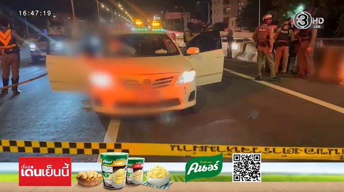 ล่าตัว คนขับเวลไฟร์ลั่นไกดับหนุ่มคาทางด่วน 