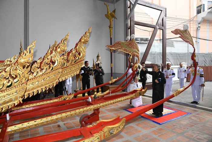  กรมสมเด็จพระเทพฯ ทรงบวงสรวงราชรถ พิธีถวายพระเพลิงพระบรมศพ สมเด็จพระพันปีหลวง