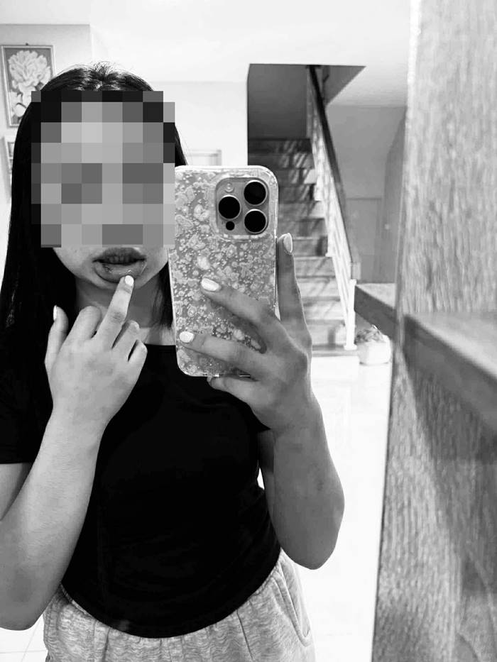 ซัดไม่ยั้ง ต่อหน้าลูกน้อย