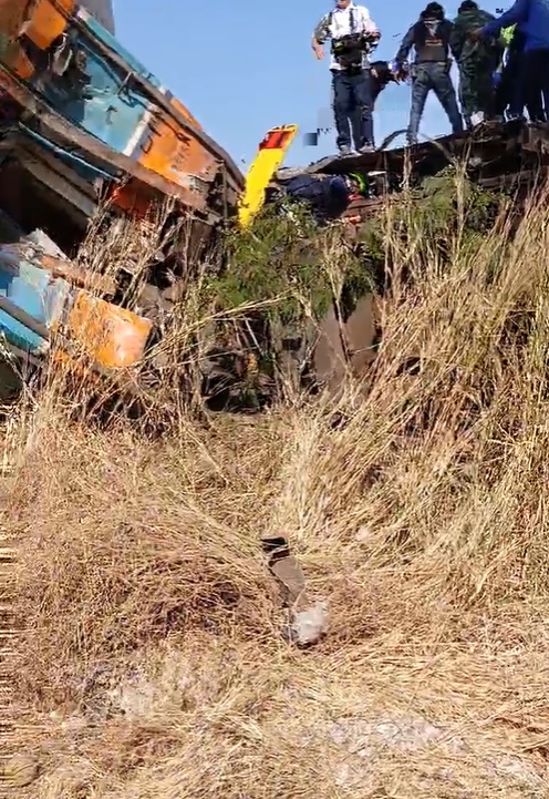 เครนรถไฟความเร็วสูงถล่ม