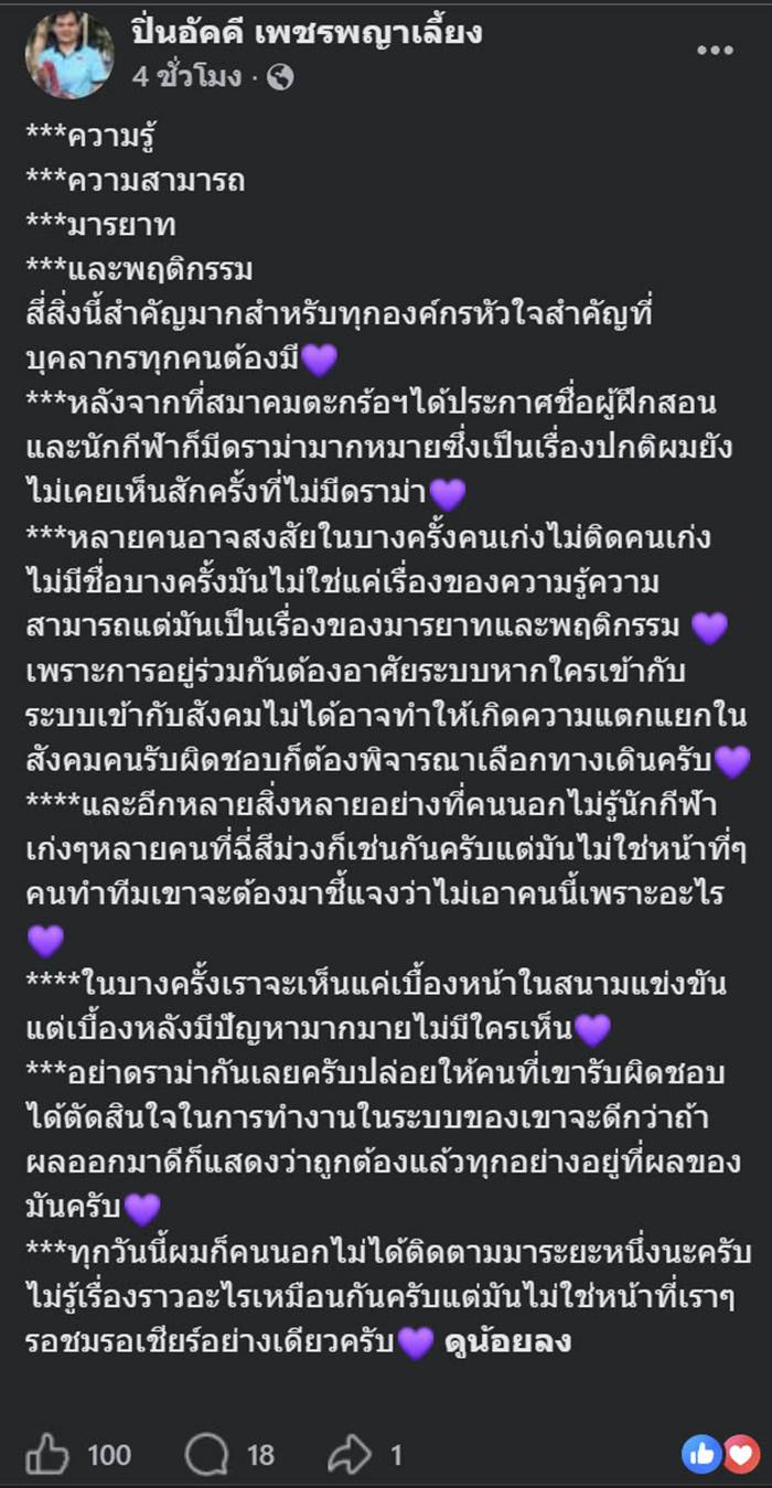  อดีตโค้ชตะกร้อ