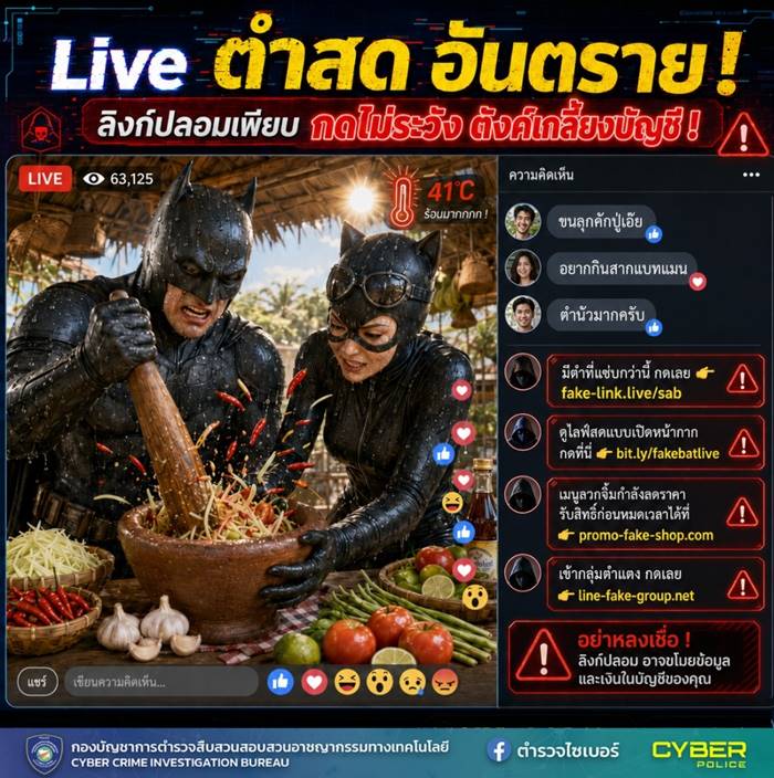  เตือนไลฟ์ตำสด แฝงอันตราย 