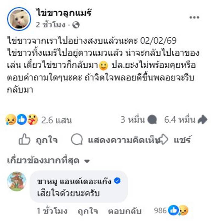  ไข่ขาวลูกแมร๊