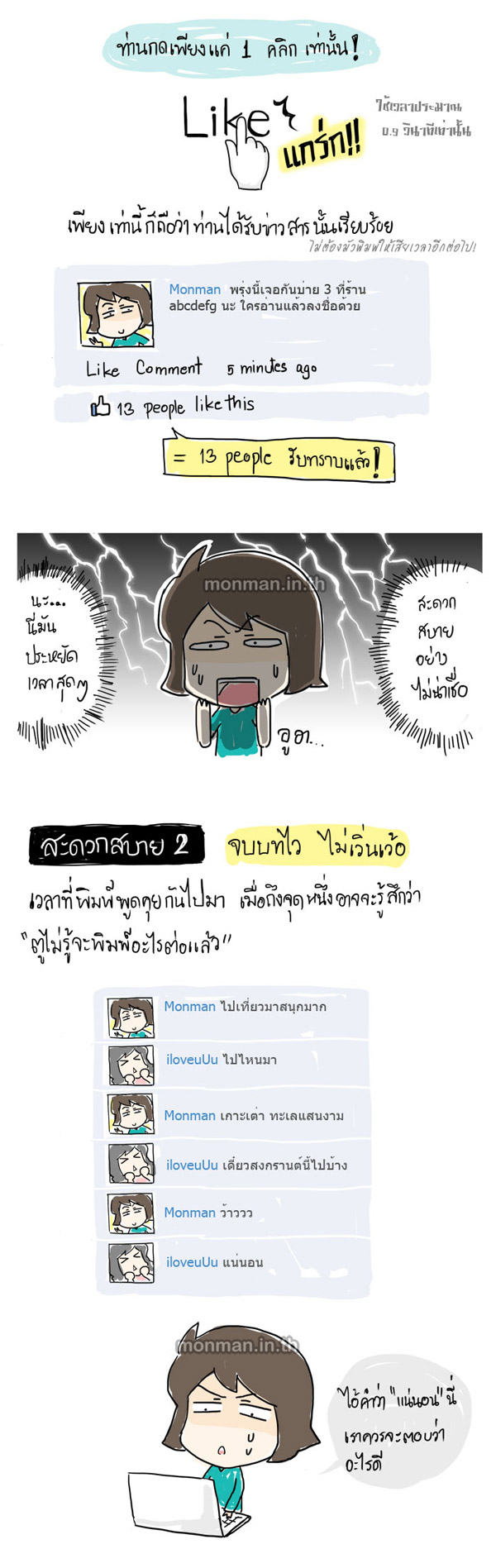 ขำ ๆ ประโยชน์เด็ด ๆ ของการกด Like ในเฟซบุ๊ก