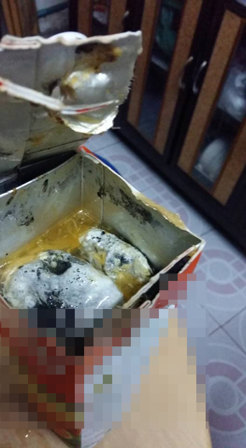 น้ำผลไม้บรรจุกล่องขึ้นรา