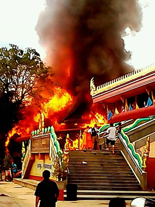 ไฟไหม้กุฏิเกจิดังเมืองสุโขทัย