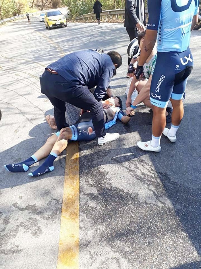 นักปั่นชาวเกาหลี ดีกรีแชมป์เยาวชนเอเชีย ถูกกระบะชนดับ 