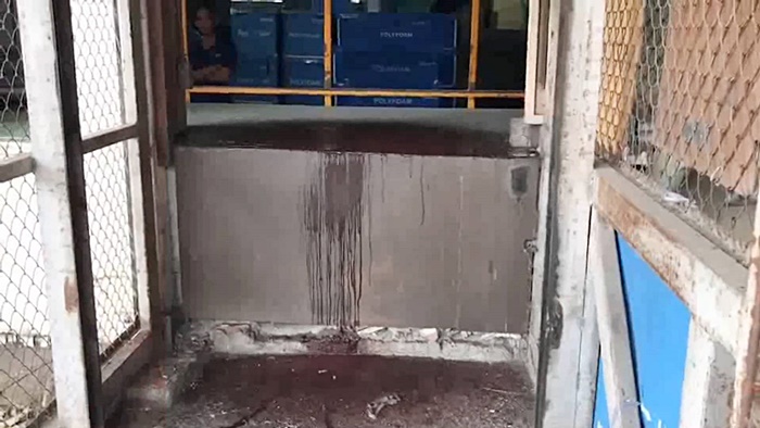 ลิฟต์ทับคนงานเสียชีวิต