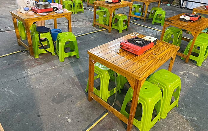 ร้านปิ้งย่างติดท่อก๊าซแอลพีจี