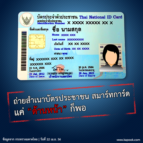 บัตรประชาชน สมาร์ทการ์ด