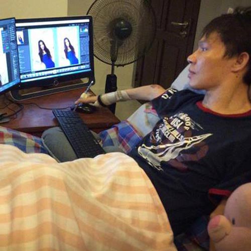 หนุ่มพิการ