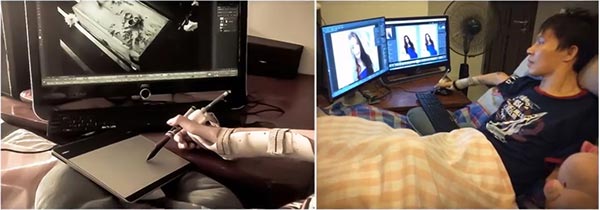 หนุ่มพิการ