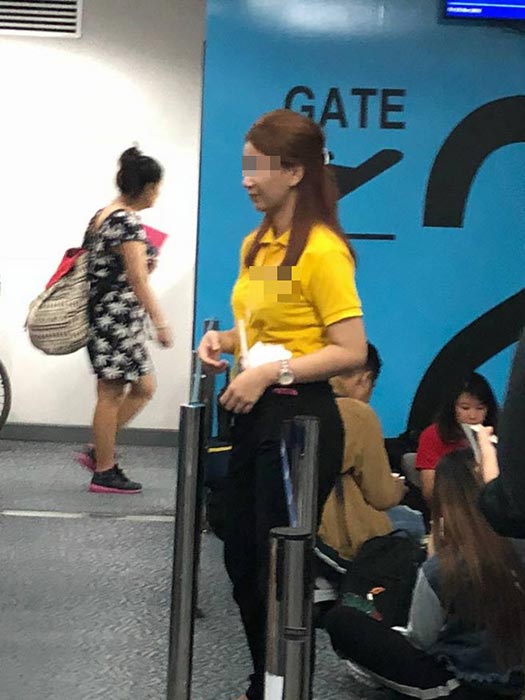 โวยเจ้าหน้าที่สายการบิน