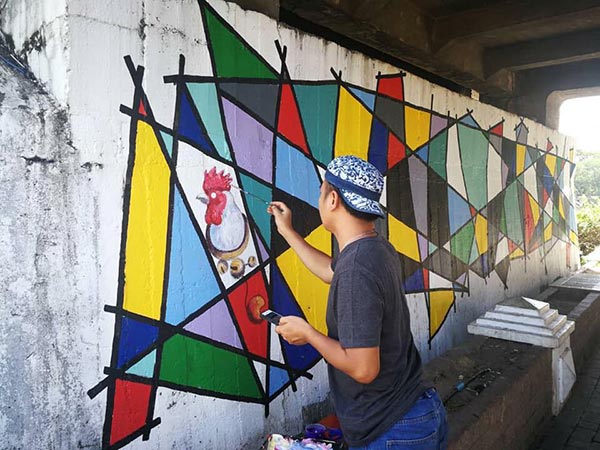 วาดรูปฐานสะพาน