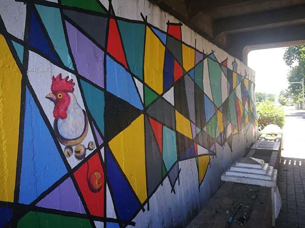 วาดรูปฐานสะพาน