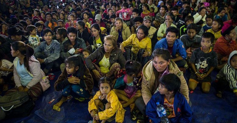 เขื่อนแตกที่ลาว