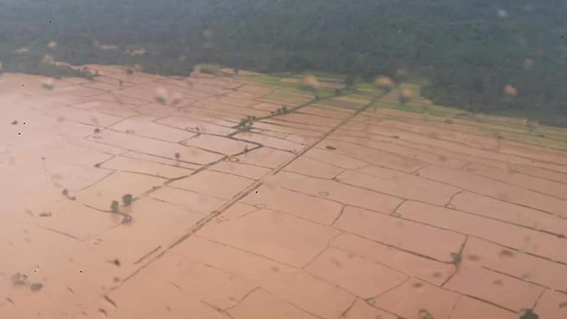 เขื่อนแตกที่ลาว