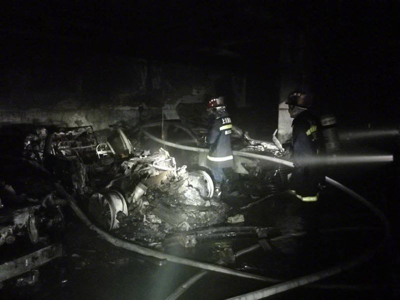 รถยนต์ไฟฟ้าไฟไหม้