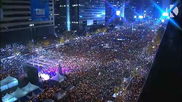 ประท้วงเกาหลีใต้