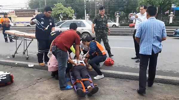 รถชนมอเตอร์ไซค์