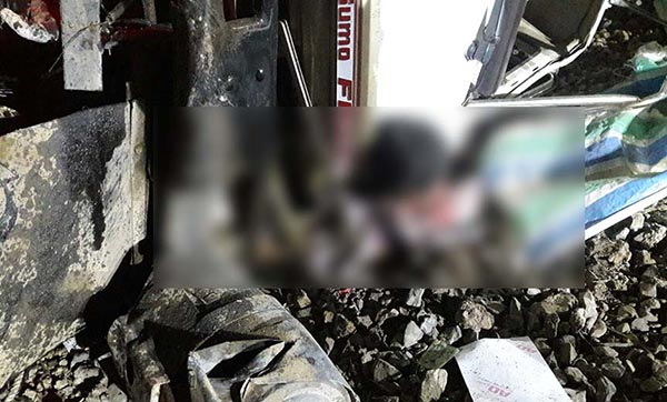 รถพ่วงชนรถไฟบรรทุกน้ำมัน