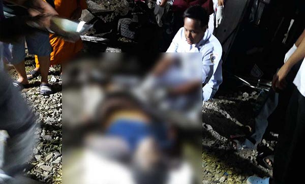 รถพ่วงชนรถไฟบรรทุกน้ำมัน