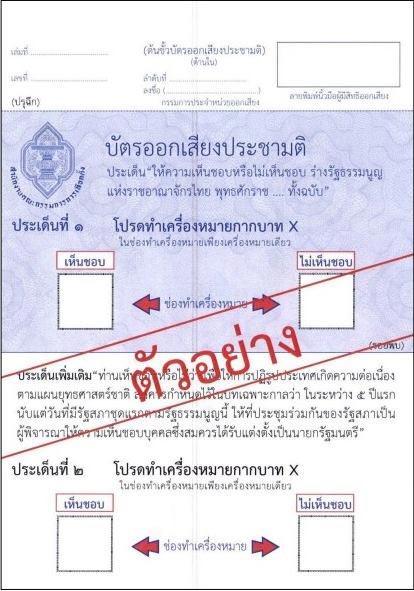 บัตรออกเสียงประชามติ