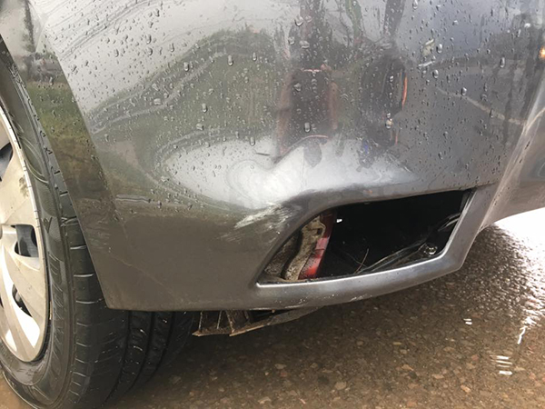 มอเตอร์ไซค์ชนท้าย