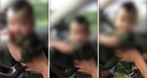 จับเด็กขับรถ