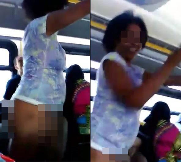 ผู้หญิงเปลือยบนรถเมล์