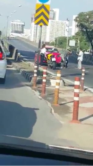 คลิปแท็กซี่ใช้สปาต้าฟันหนุ่มบิ๊กไบค์