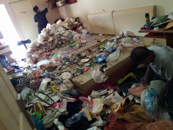 ทำความสะอาดห้องพักขยะ