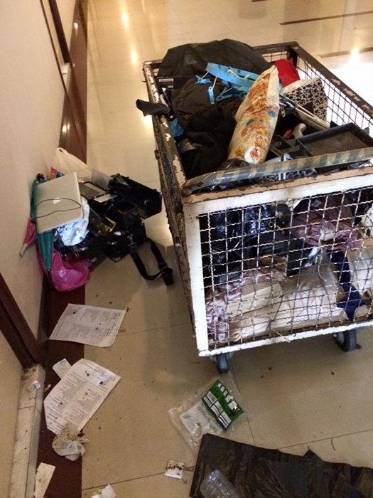 ทำความสะอาดห้องพักขยะ