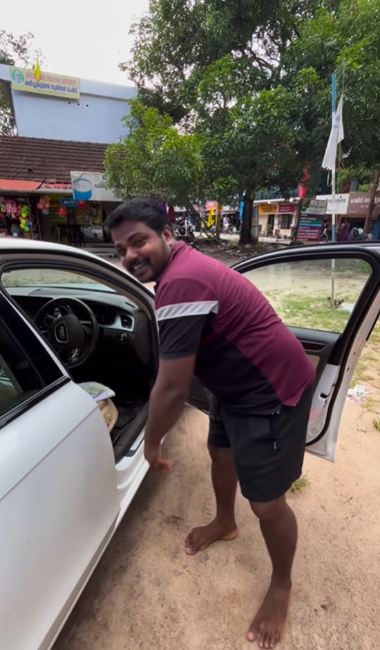 ขับรถหรูมาขายผัก