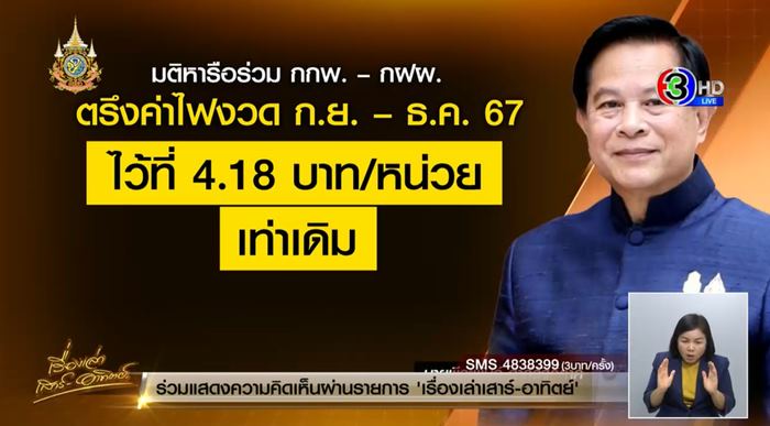 ตรึงค่าไฟ